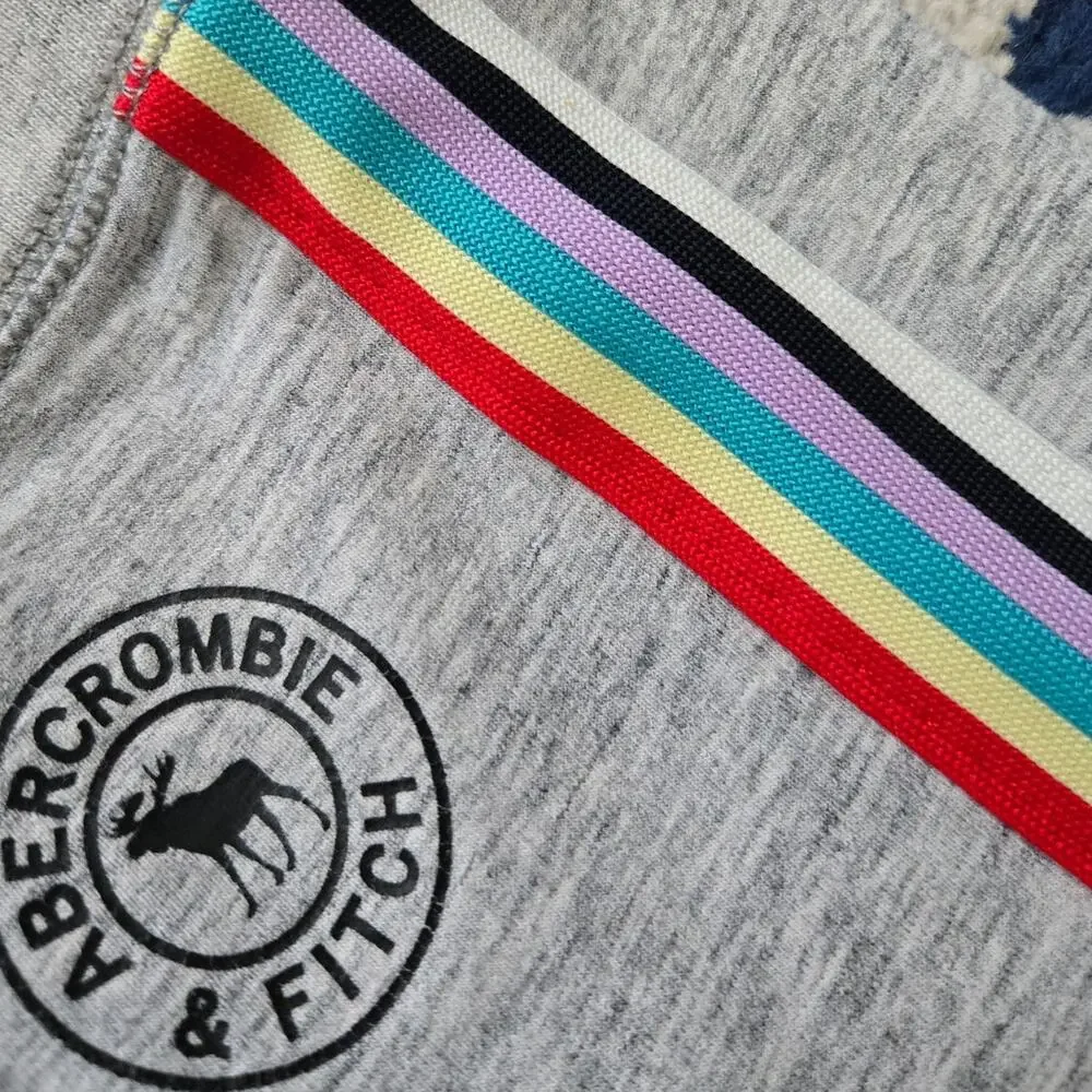 Abercrombie Kids Rainbow Side Stripe Joggers Size 10  Sweatpants Fits Small 8-10